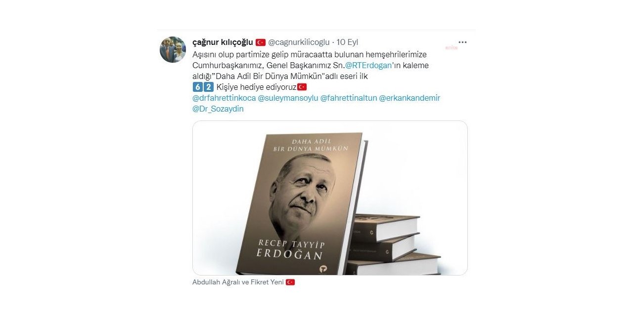 TUNCELİ'NİN PÜLÜMÜR İLÇESİNDE 'AŞI OLANA ERDOĞAN KİTABI' TEPKİSİ