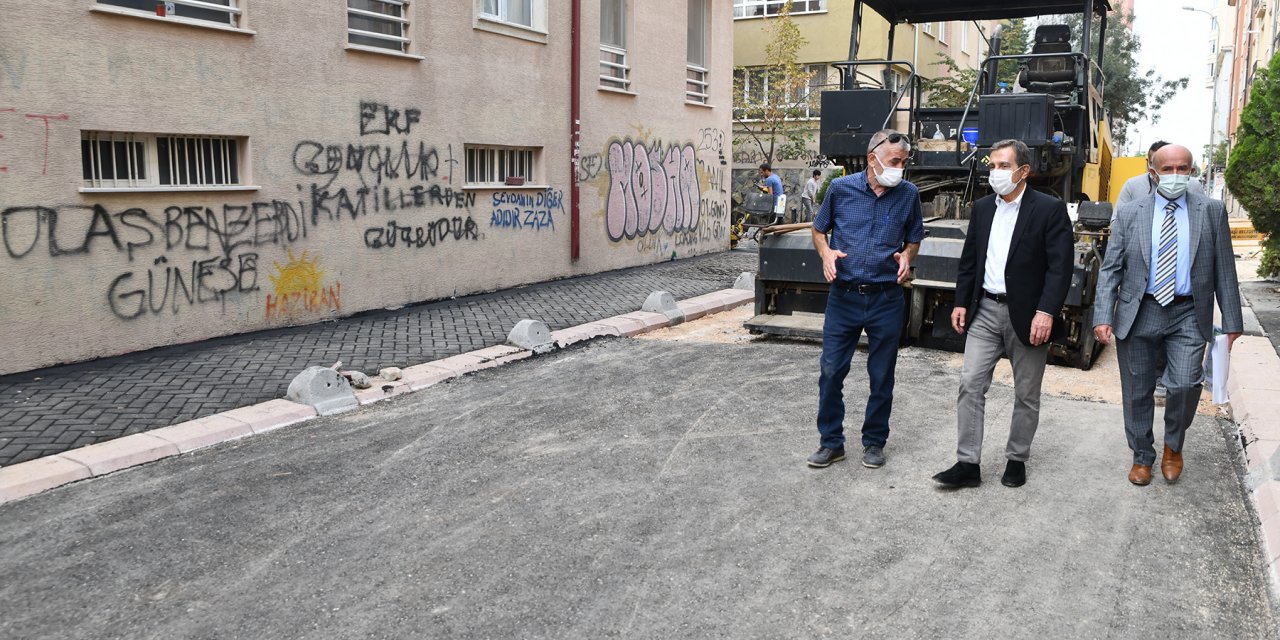TEPEBAŞI BELEDİYE BAŞKANI ATAÇ, ÜSTYAPI ÇALIŞMALARINI İNCELEDİ
