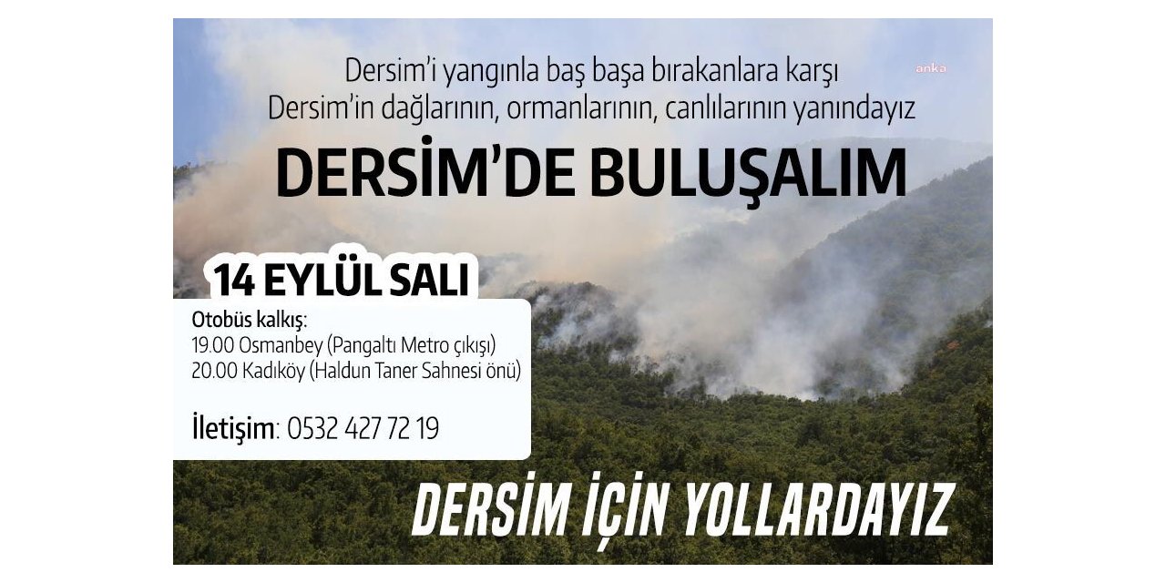 ÇEVRECİ 34 STK TUNCELİ’YE GİDİYOR