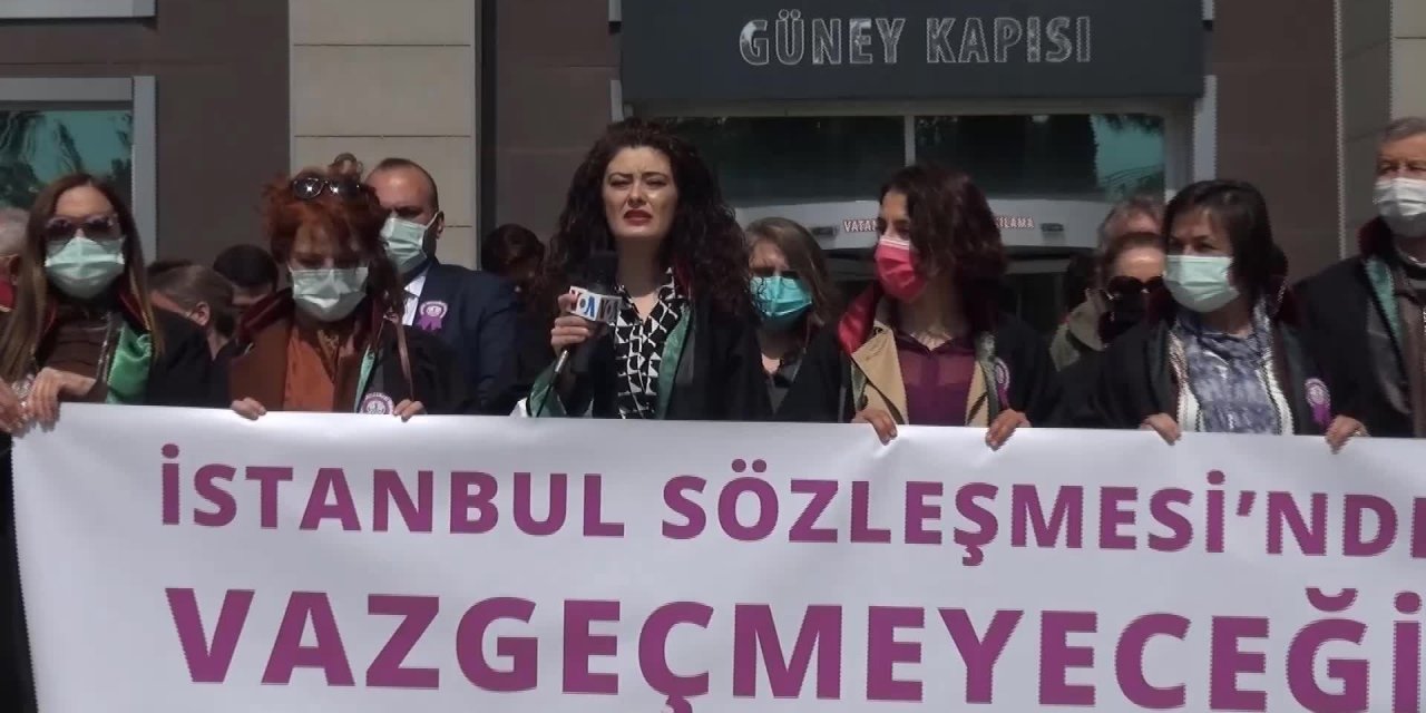 İZMİR BAROSU'NDAN İSTANBUL SÖZLEŞMESİ EYLEMİ: FESİH YOK HÜKMÜNDEDİR, VAZGEÇMEYECEĞİZ!