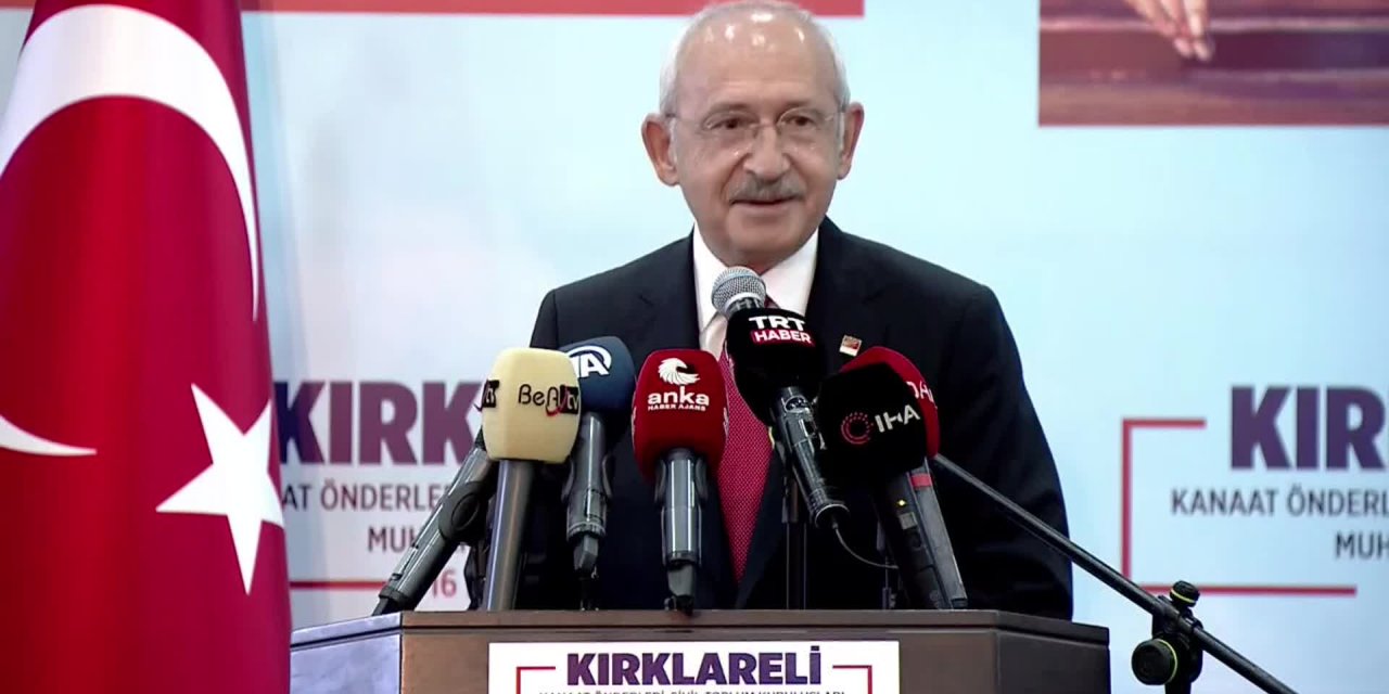 KILIÇDAROĞLU: TÜRKİYE'Yİ BU BATAKLIKTAN ÇIKARMAMIZ LAZIM, MİLLET İTTİFAKI'YLA, ALLAH'IN İZNİ VE SİZLERİN DESTEĞİYLE TÜRKİYE'Yİ BU BADİREDEN ÇEKİP ÇIKARACAĞIZ