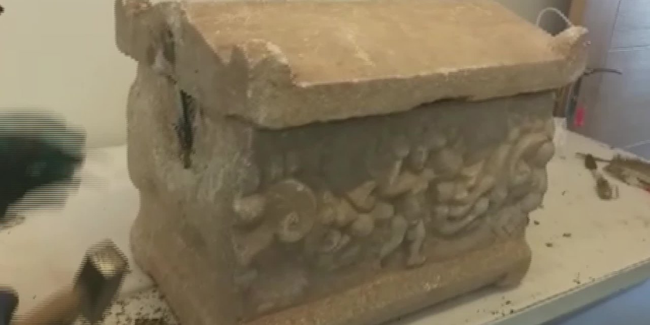 ROMA DÖNEMİNE AİT LAHDİ 750 BİN DOLARA SATACAKLARDI