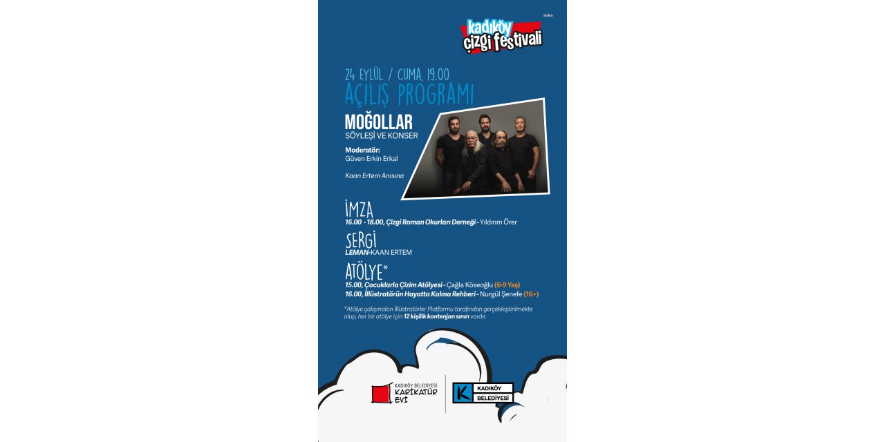KADIKÖY ÇİZGİ FESTİVALİ 24 EYLÜL'DE BAŞLIYOR