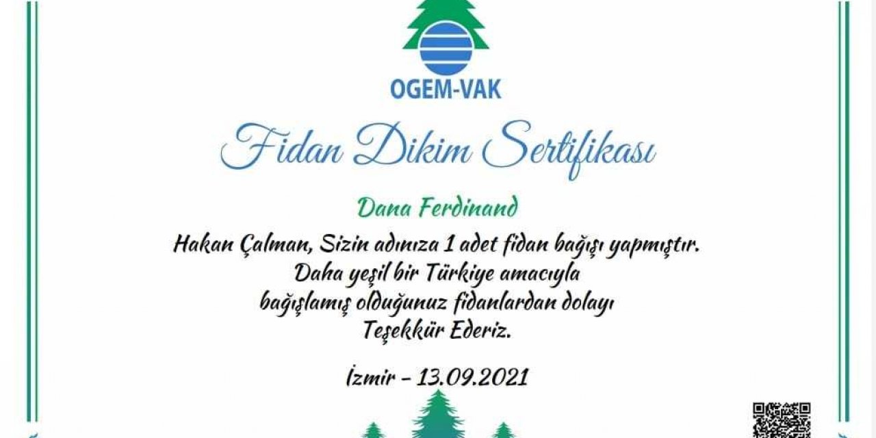 HAKARET FİDAN OLDU