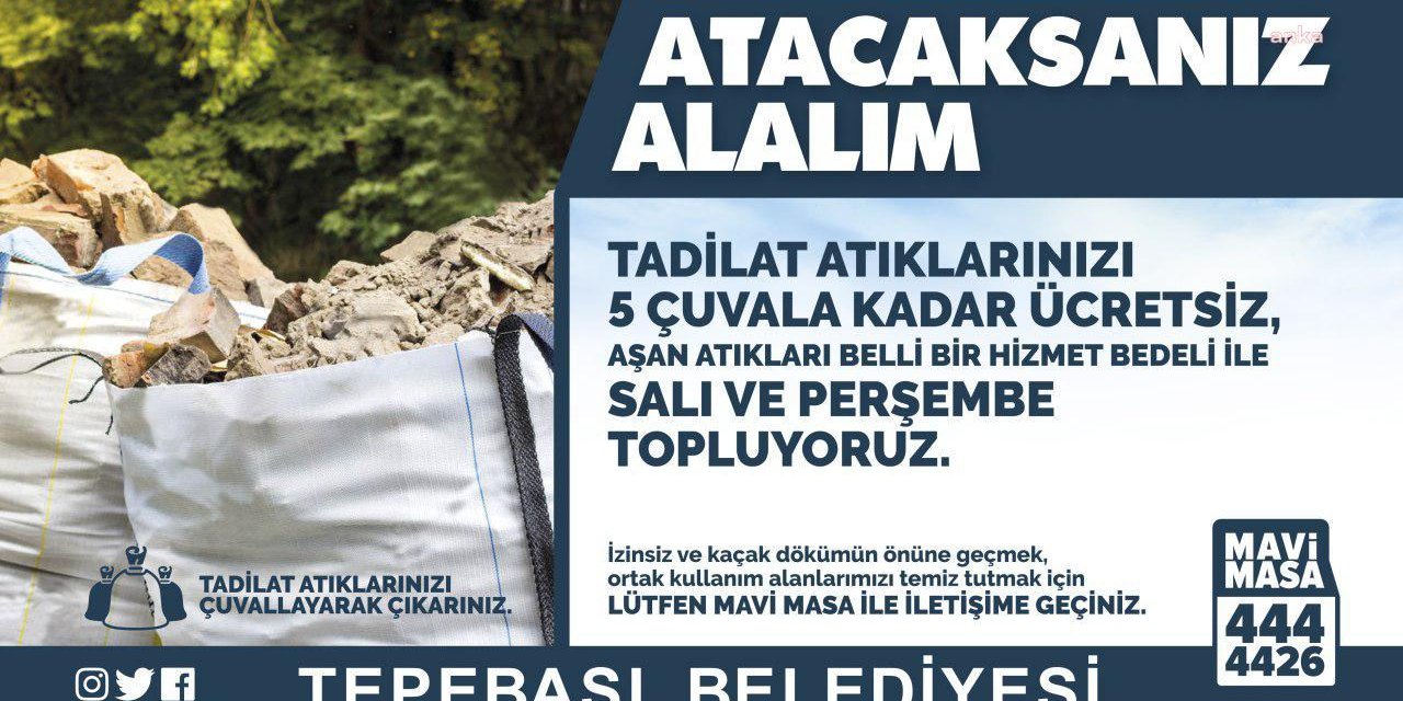 TEPEBAŞI’NDA ATIK TOPLAMA HİZMETİ SÜRÜYOR