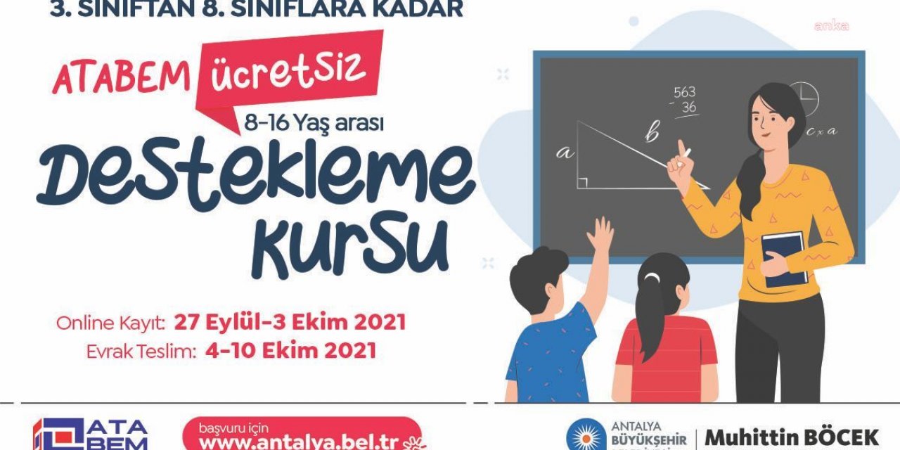 ANTALYA BÜYÜKŞEHİR, EĞİTİME DESTEĞİNİ SÜRDÜRÜYOR