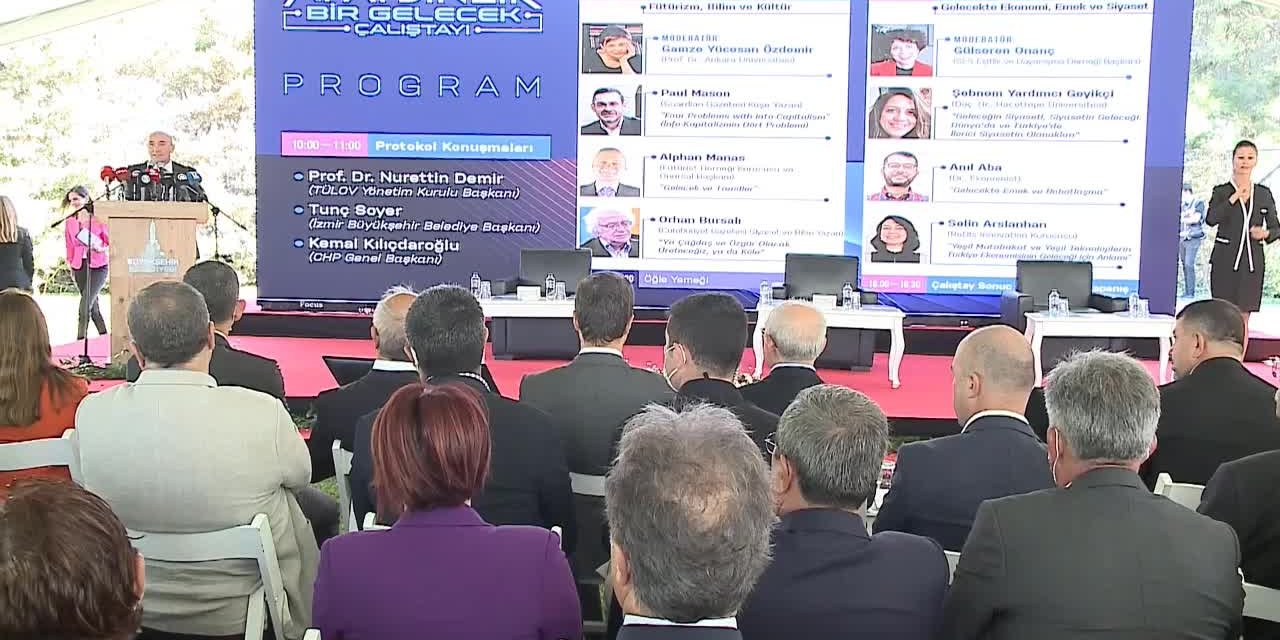İZMİR'DE "APAYDINLIK BİR GELECEK ÇALIŞTAYI" YAPILDI. TUNÇ SOYER, EKONOMİ VE EKOLOJİ ARASINDA UYUMA İŞARET ETTİ