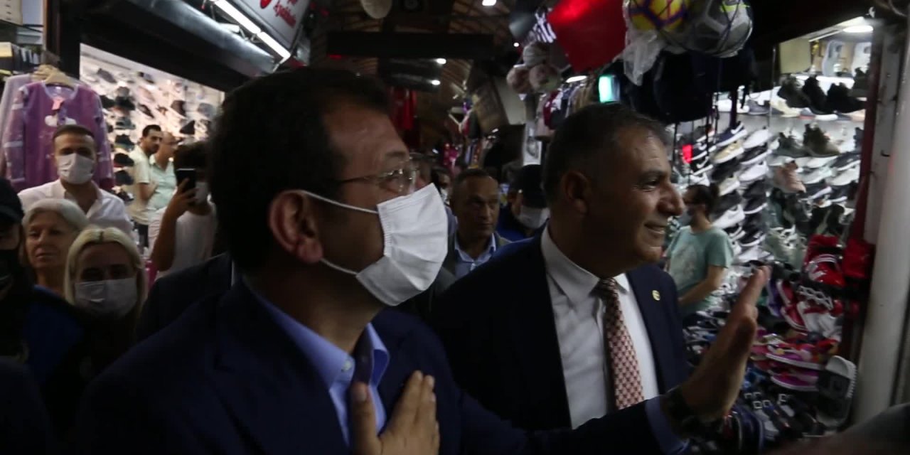 CHP'Lİ BELEDİYE BAŞKANLARI ANTAKYA UZUN ÇARŞI'YI GEZDİ