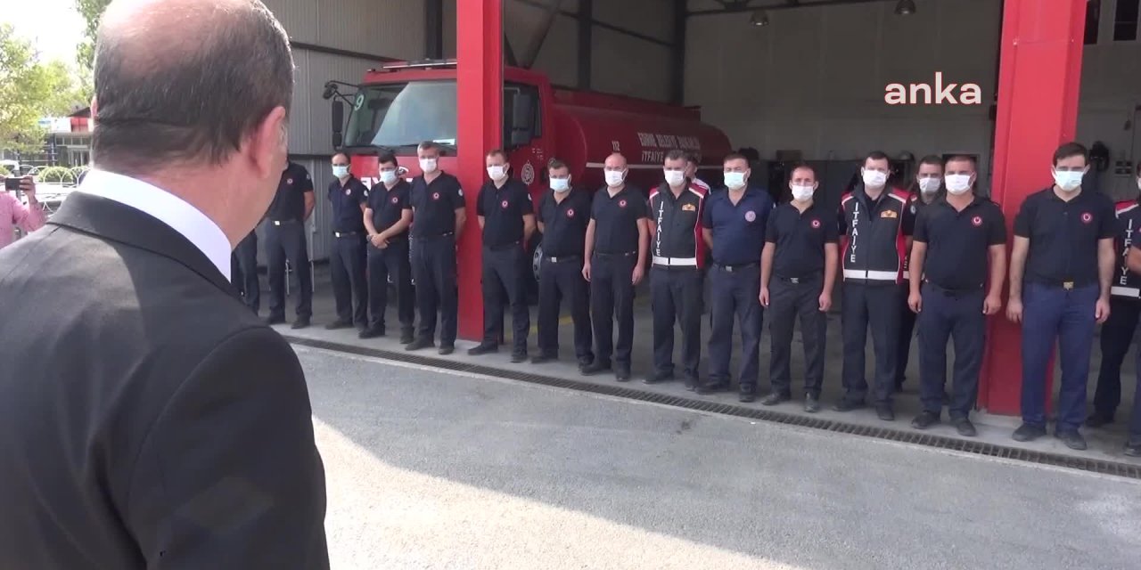 EDİRNE İTFAİYESİ TATBİKAT YAPTI