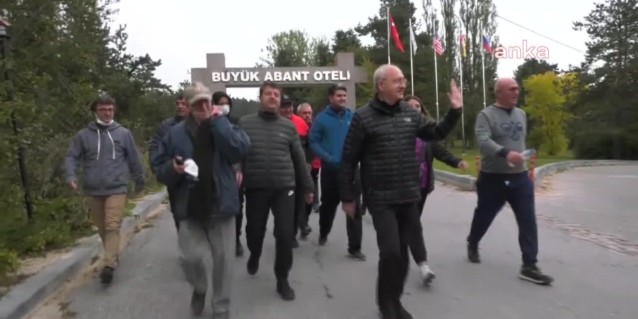 KILIÇDAROĞLU'NDAN SABAH 07.00'DE ABANT GÖLÜ ETRAFINDA 7 KİLOMETRELİK YÜRÜYÜŞ