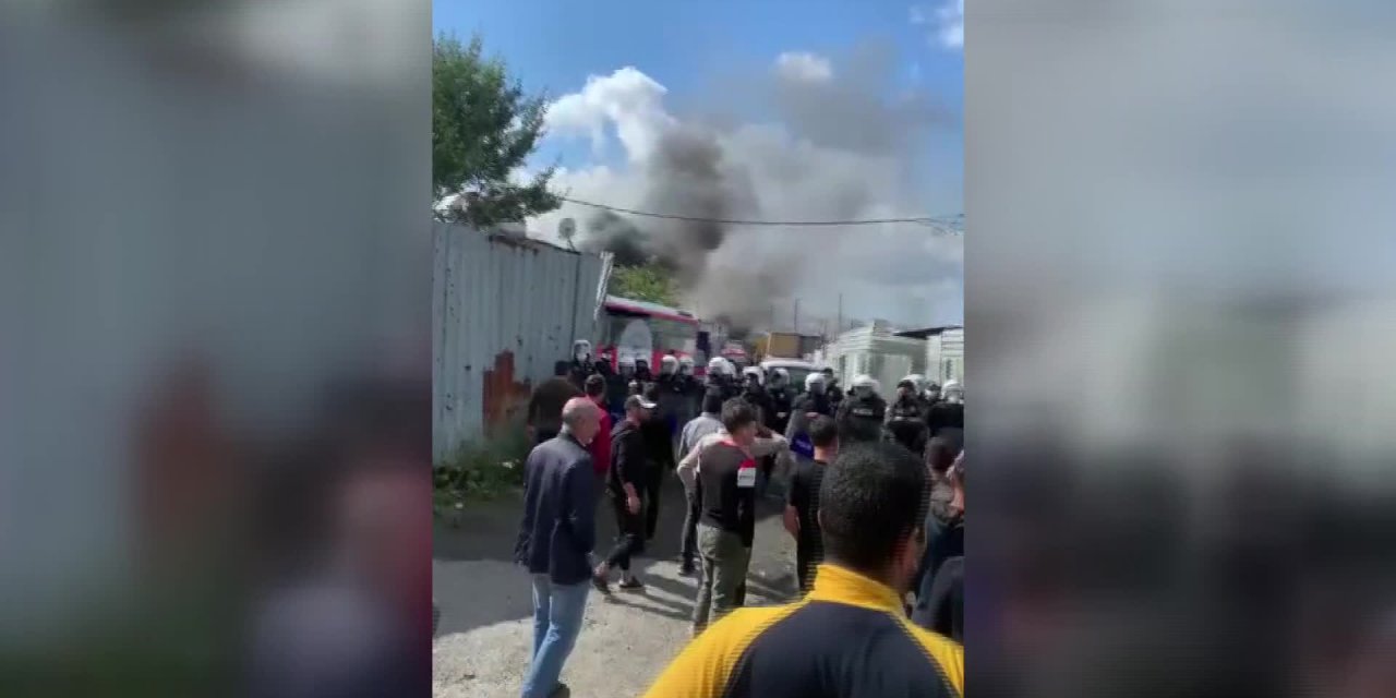 KAĞIT TOPLAYICILARININ DEPOLARINA BASKIN DÜZENLENDİ. DİRENEN BAZI TOPLAYICILAR GÖZALTINA ALINDI