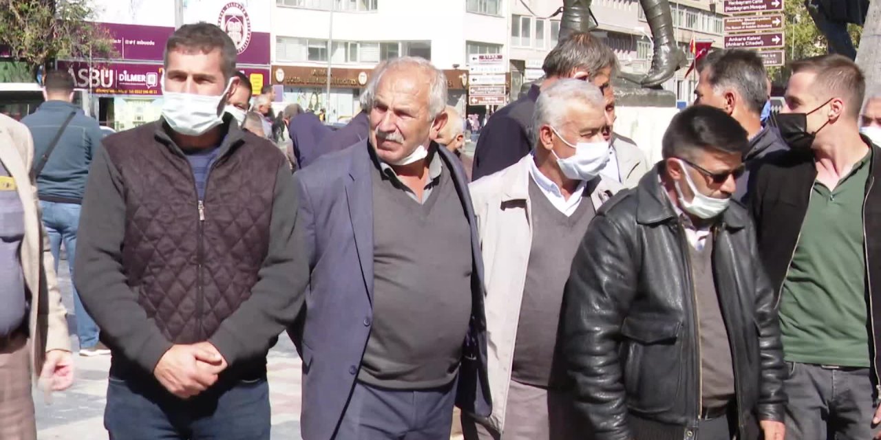 ÇİFTÇİLER ANKARA'DA: "31 EKİM İTİBARİYLE 100 BİN AİLENİN EVİNE ATEŞ DÜŞECEK"
