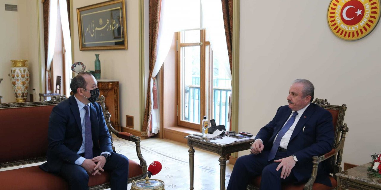 TBMM BAŞKANI ŞENTOP KIRGIZİSTAN VE TACİKİSTAN ARASINDA BARIŞÇAĞRISI YAPTI