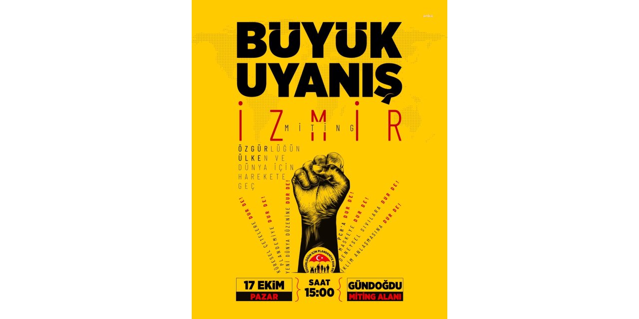 AŞI KARŞITLARININ ÜÇÜNCÜ MİTİNGİİZMİR'DE
