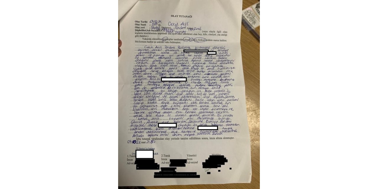 ÇOCUK ACİL PANDEMİ KLİNİĞİNDE DOKTORA SALDIRI. BOĞAZINI SIKIP "SENİÖLDÜRÜRÜM" DİYE TEHDİT ETTİ