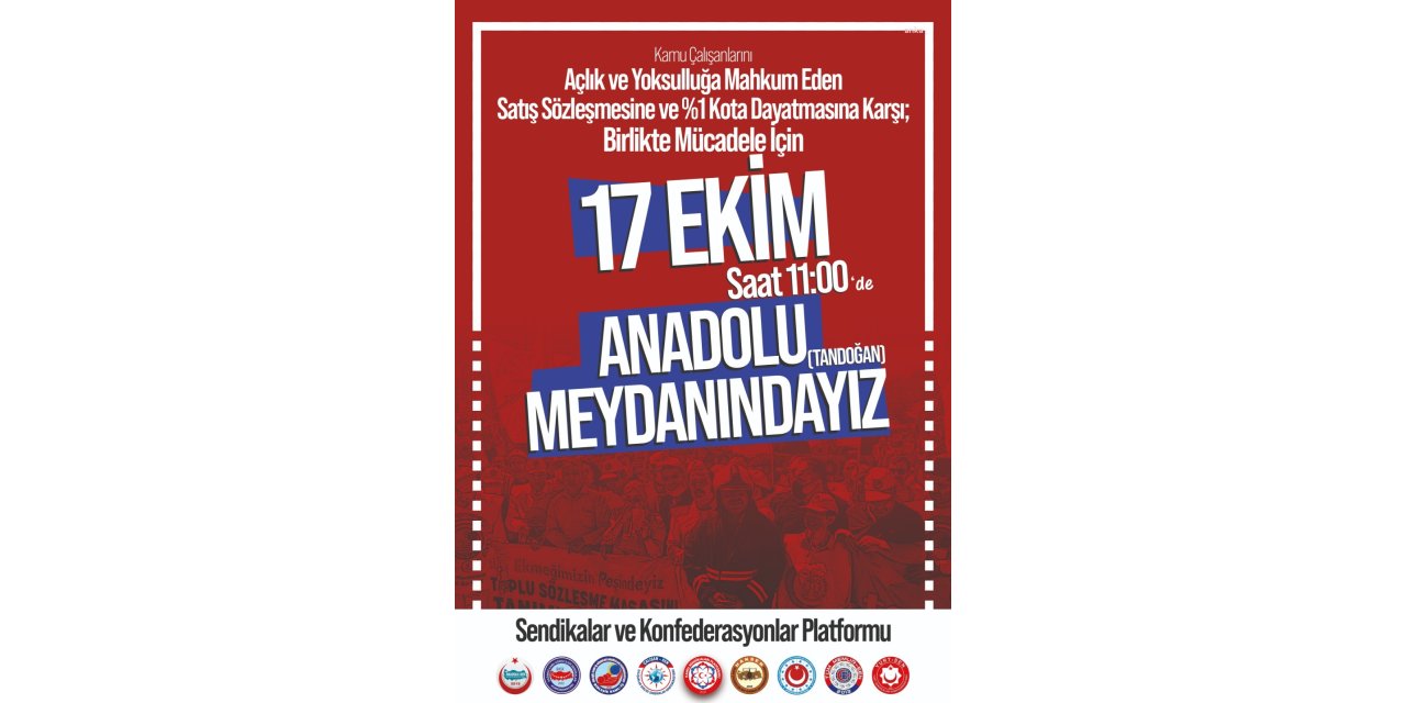 KAMU ÇALIŞANLARI PAZAR GÜNÜ ANKARA'DA