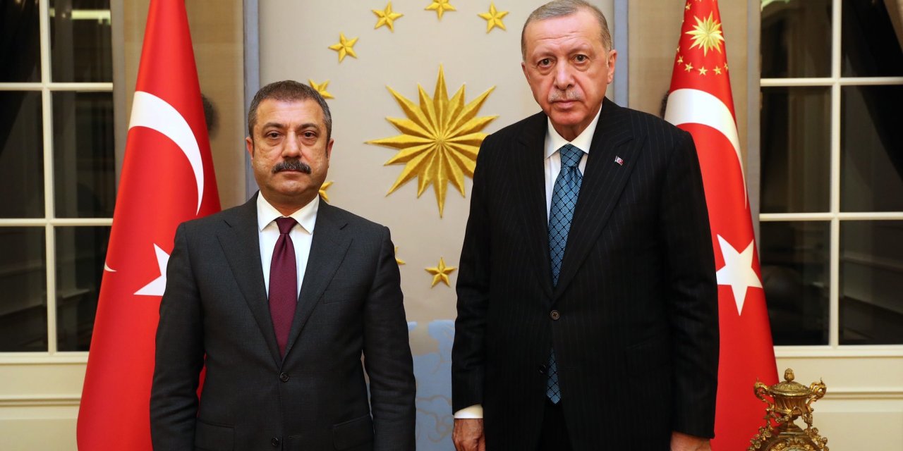 CUMHURBAŞKANI ERDOĞAN, MERKEZ BANKASI BAŞKANI KAVCIOĞLU'NU ÇANKAYA KÖŞKÜ'NDE KABUL ETTİ