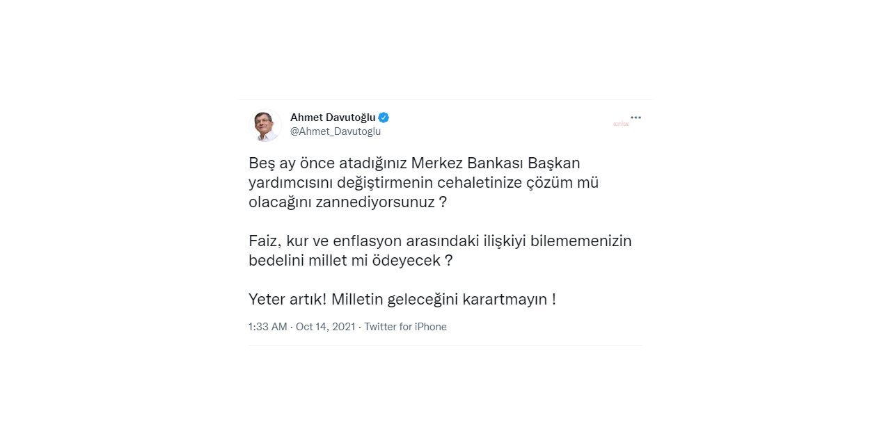 DAVUTOĞLU: "MİLLETİN GELECEĞİNİ KARARTMAYIN"