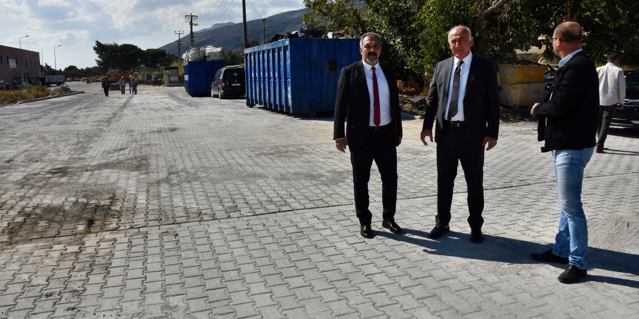 SÖKE’NİN ALT SANAYİ BÖLGESİ’NDE 15 BİN METREKARELİK YOL ÇALIŞMASI