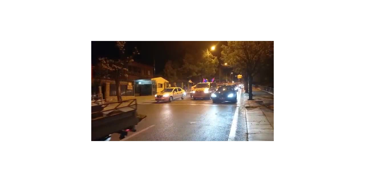 İSRAİL, ANKARA'DA YÜZLERCE ARAÇLIK KONVOYLA PROTESTO EDİLDİ