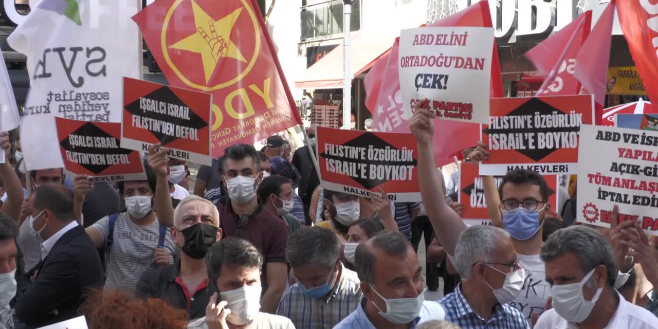 İZMİR'DEN "İSRAİL'İ BOYKOT EDİN" ÇAĞRISI