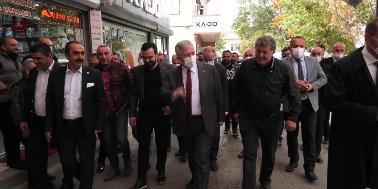 MANSUR YAVAŞÇIKRIKÇILAR YOKUŞU ESNAFIYLA BULUŞTU