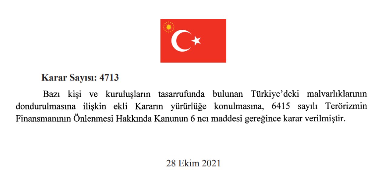 6 KİŞİ VE 7 ŞİRKETİN MAL VARLIĞI DONDURULDU