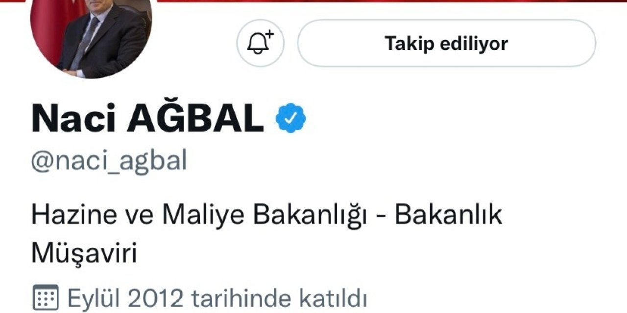 ESKİ MERKEZ BANKASI BAŞKANI AĞBAL HAZİNE VE MALİYE BAKANLIĞI'NDA MÜŞAVİR OLARAK GÖREVLENDİRİLDİ