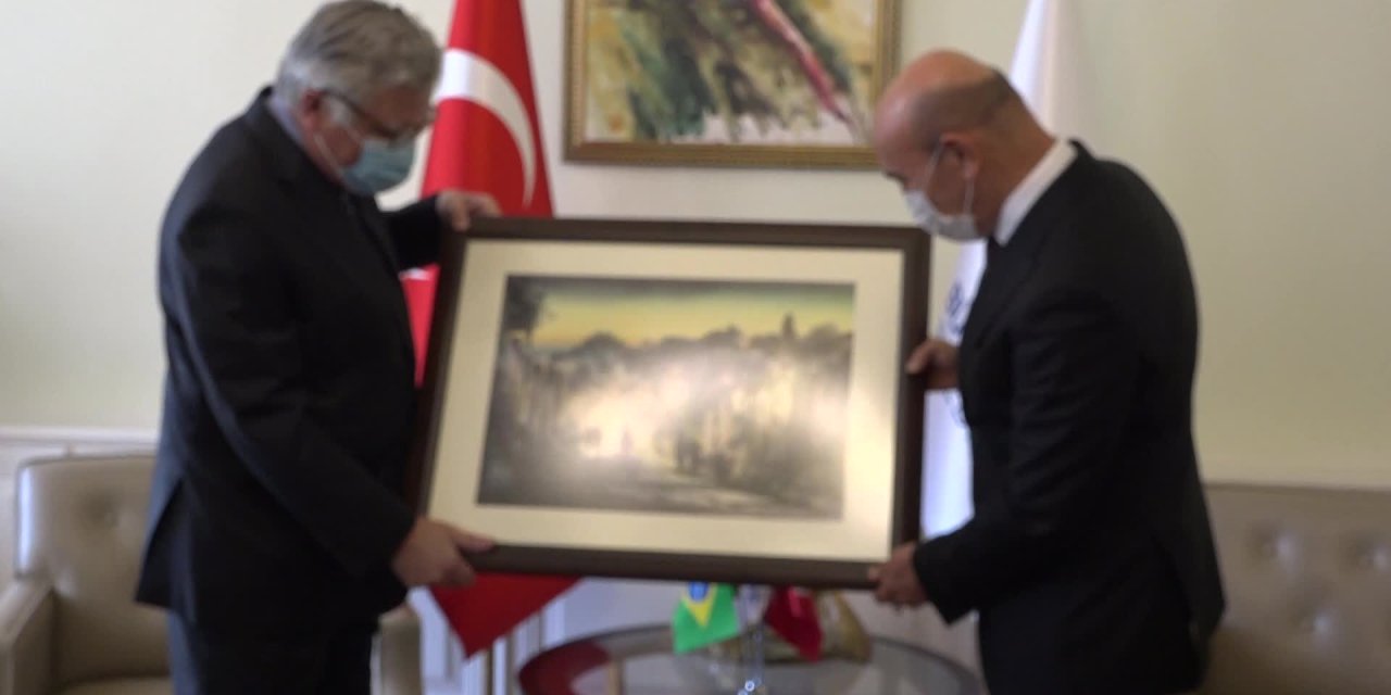 TUNÇ SOYER, BREZİLYA BÜYÜKELÇİSİNİ AĞIRLADI