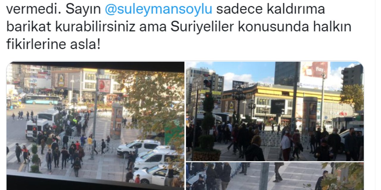 ZAFER PARTİSİ’NİN SURİYELİLERİN GERİ DÖNMELERİ İÇİN BAŞLATTIĞI KAMPAYAYA İZİN VERİLMEDİ