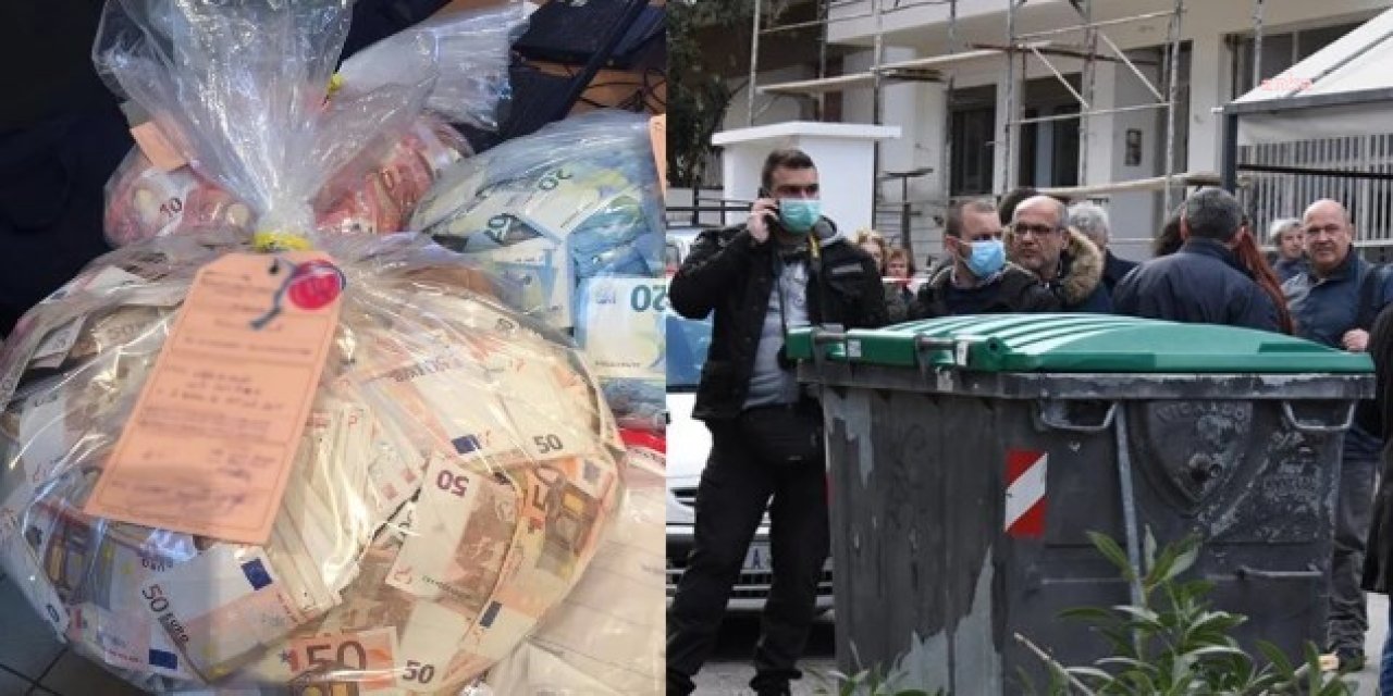 100 BİN EUROYU YANLIŞLIKLA ÇÖPE ATTI