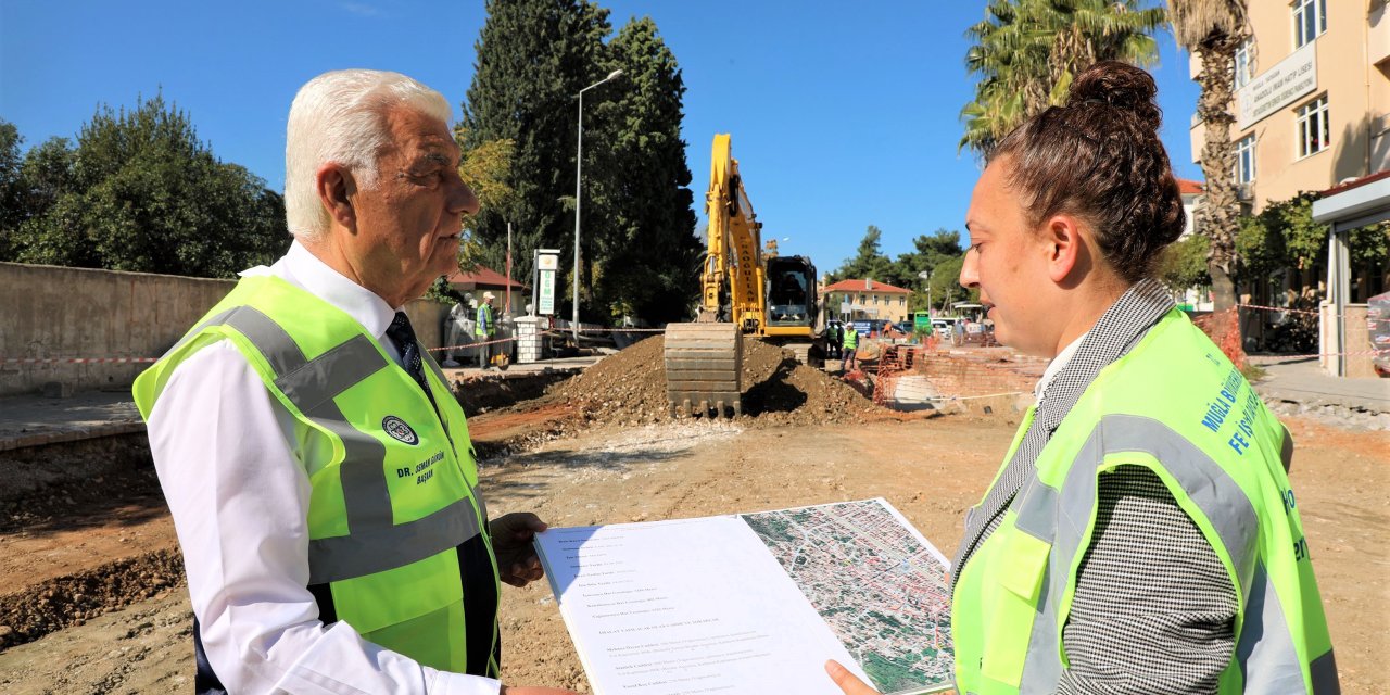 MUĞLA BÜYÜKŞEHİR BELEDİYE BAŞKANI GÜRÜN, YATAĞAN’DA DEVAM EDEN ÇALIŞMALARI İNCELEDİ