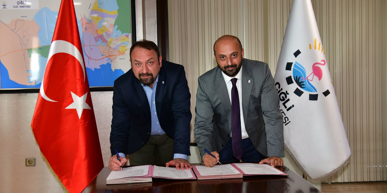 ÇİĞLİ BELEDİYESİ’NDEN BİR İŞ BİRLİĞİ PROTOKOLÜ DAHA