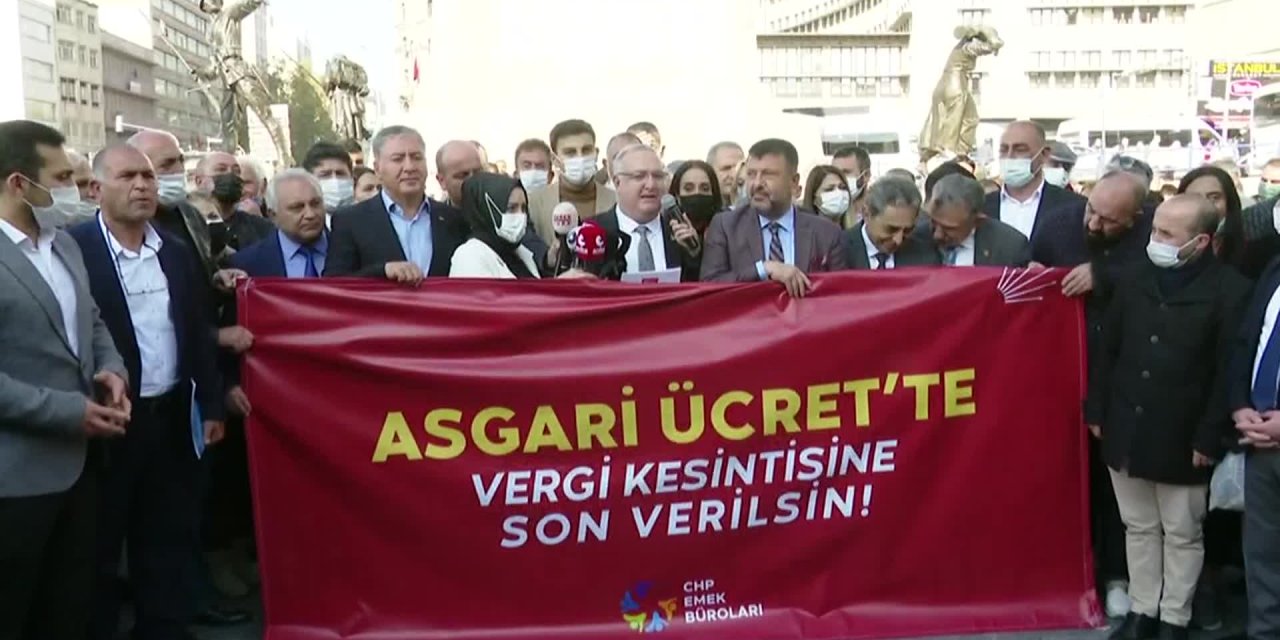 CHP ANKARA İL BAŞKANI AKILLI: ASGARİ ÜCRETLİDEN VERGİ KESİNTİSİNE SON VERİLSİN, 3 BİN 577 TL SEVİYESİNE GETİRİLSİN