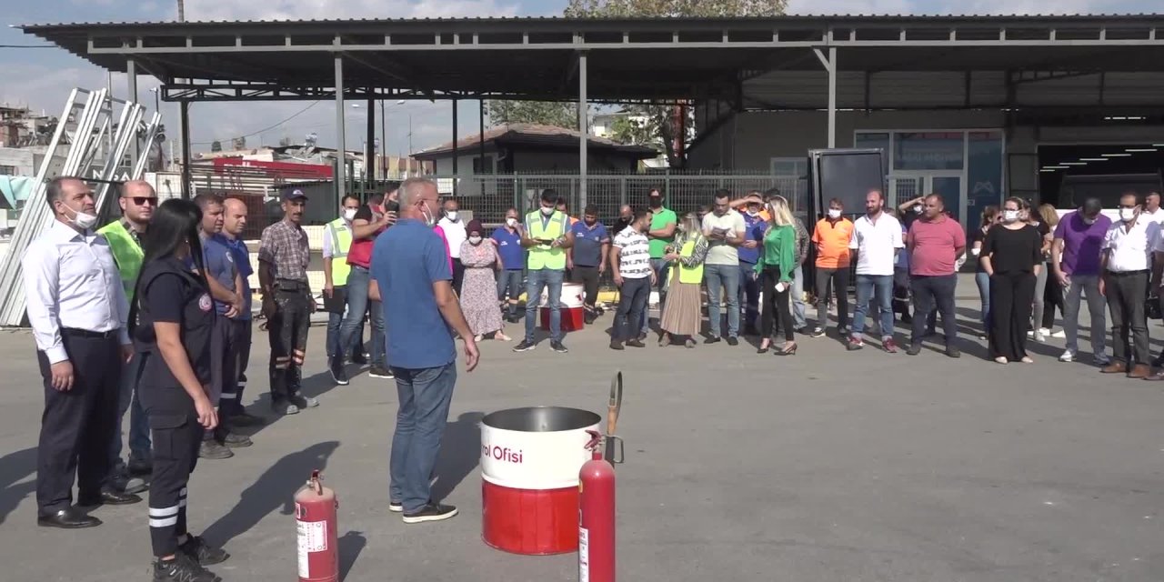 MERSİN BÜYÜKŞEHİR’DEN PERSONELE “ARAMA KURTARMA, YANGIN TAHLİYE EĞİTİM VE TATBİKATI”