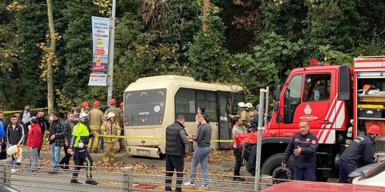 SARIYER'DE YOLCU MİNİBÜSÜ KAZA YAPTI: 1 ÖLÜ, 7 YARALI