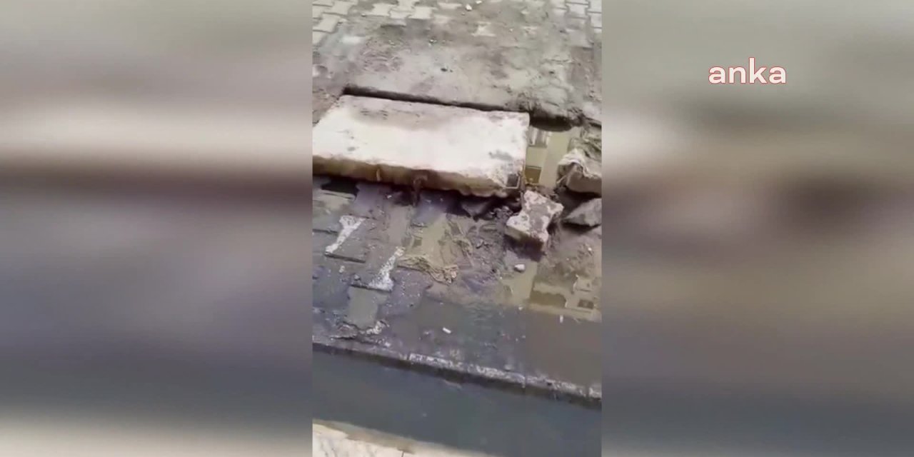 OSMANİYE'DE PATLAYAN VE 2 GÜNDÜR ONARILMAYAN LAĞIMA ESNAF TEPKİLİ