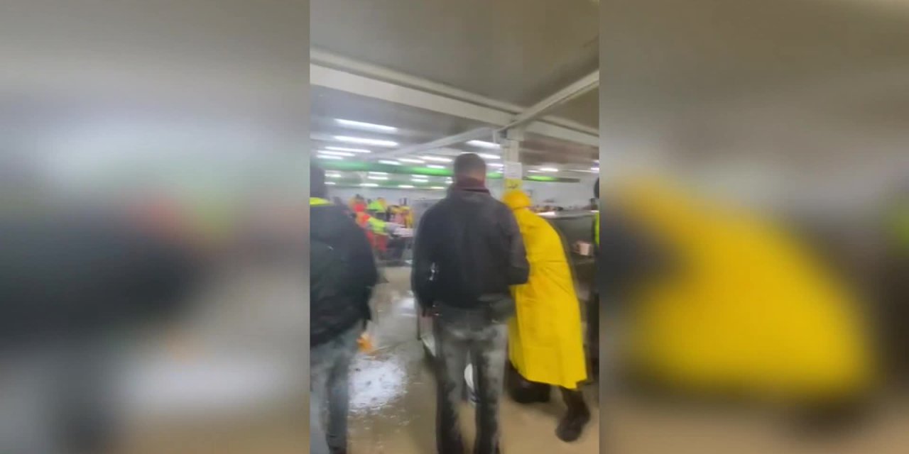 AKKUYU NÜKLEER GÜÇ SANTRALİ İNŞAATINDA, YEMEKHANEYİ SU BASTI
