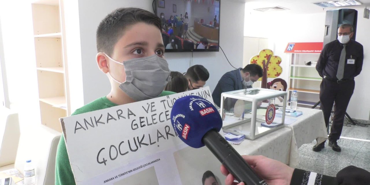 ANKARA BÜYÜKŞEHİR BELEDİYESİ ÇOCUK MECLİSİ'NİN YENİ BAŞKANI BELLİ OLDU