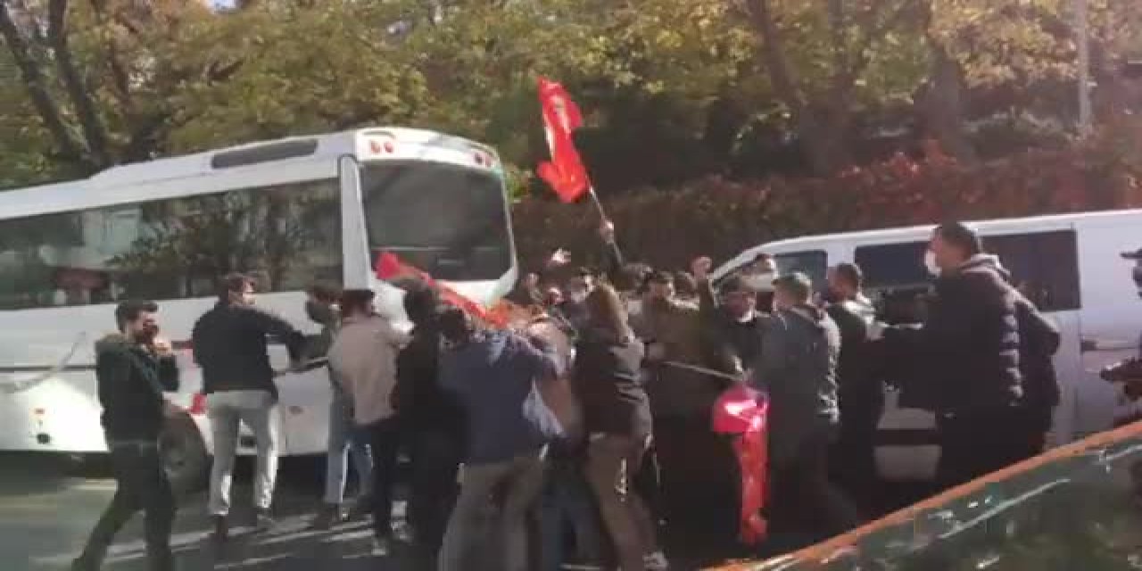 ANKARA'DA YÖK PROTESTOSU: 11 ÖĞRENCİ GÖZALTINA ALINDI