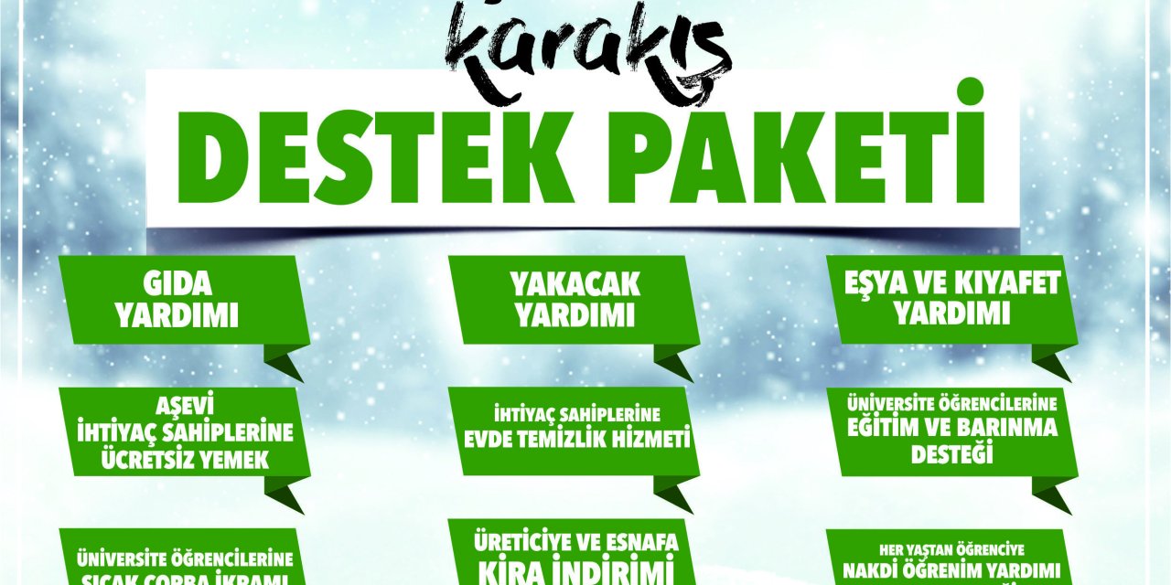 MENTEŞE BELEDİYESİ’NDEN “KARAKIŞ DESTEK PAKETİ”