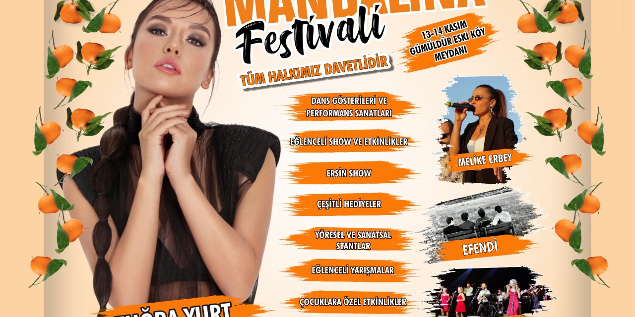 MENDERES’TE MANDALİNA FESTİVALİ İÇİN GERİ SAYIM