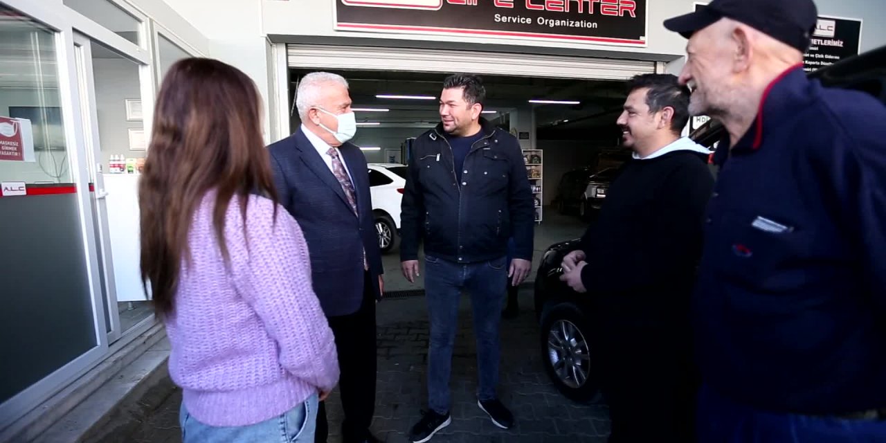 EFELER BELEDİYE BAŞKANI ATAY, SANAYİ ESNAFIYLA BULUŞTU