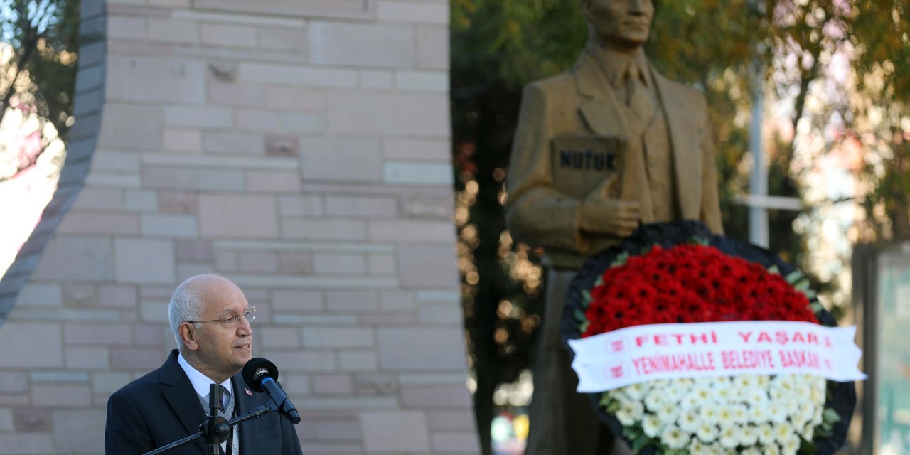 BÜYÜK ÖNDER ATATÜRK YENİMAHALLE'DE TÖRENLE ANILDI