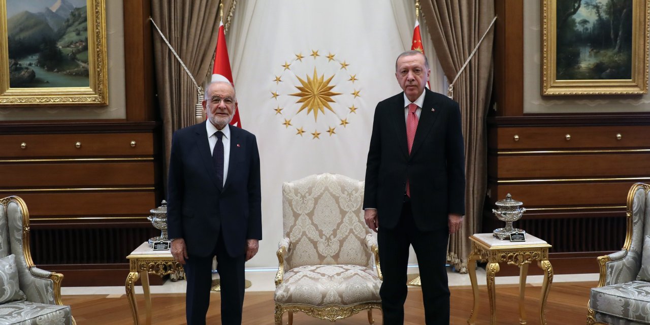 ERDOĞAN VE KARAMOLLAOĞLU İLE GÖRÜŞTÜ