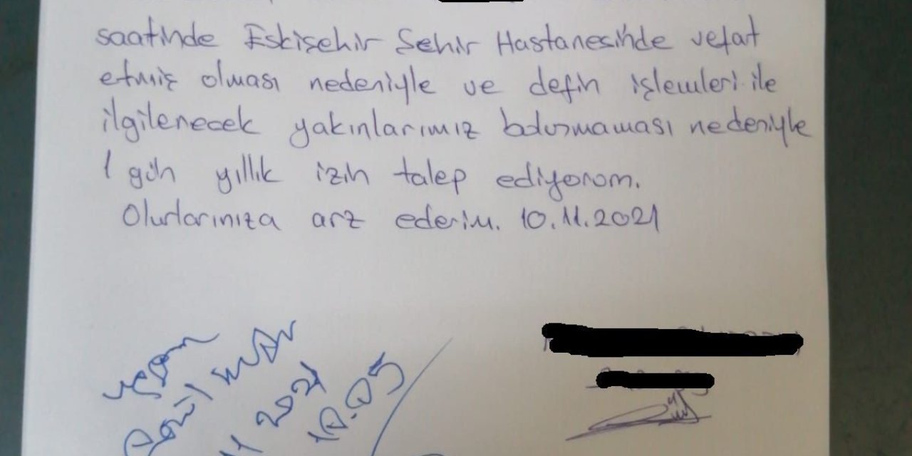 PTT, ÇALIŞANINA CENAZE İZNİ VERMEDİ