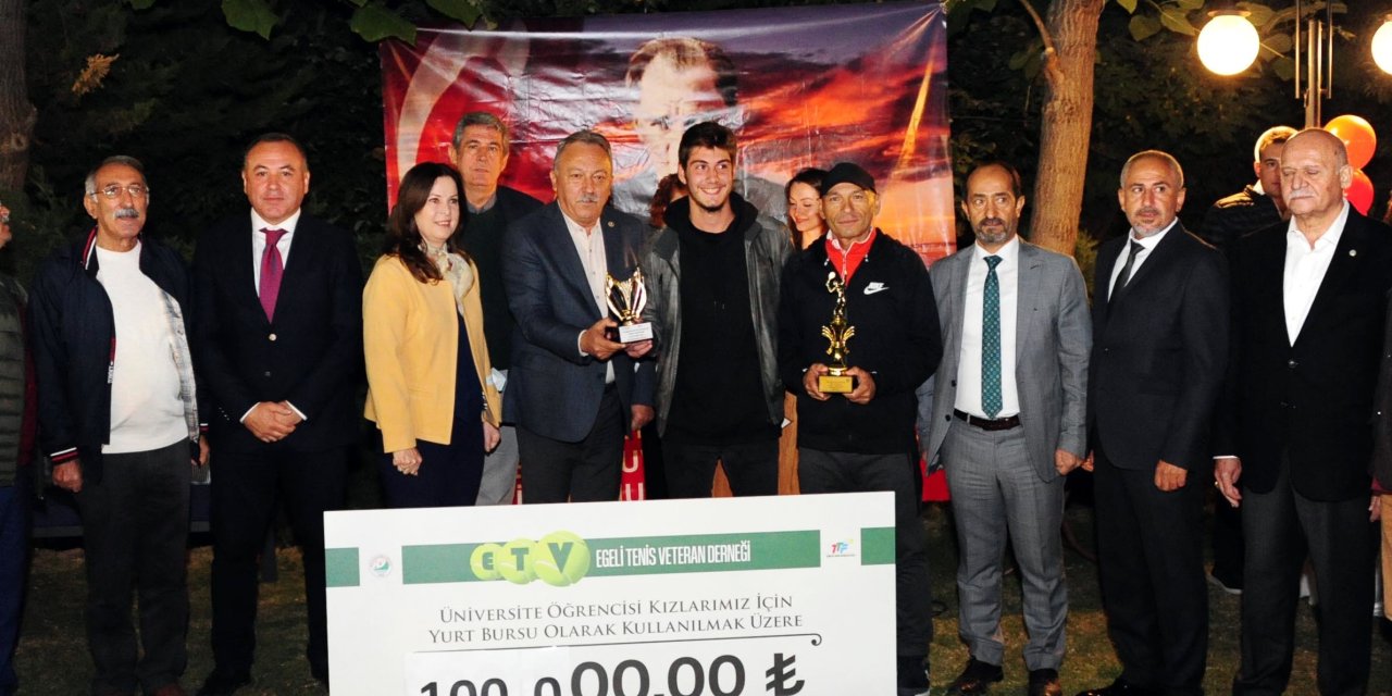 BALÇOVA'DA DÜZENLENEN TENİS TURNUVASI EĞİTİME DESTEK OLDU