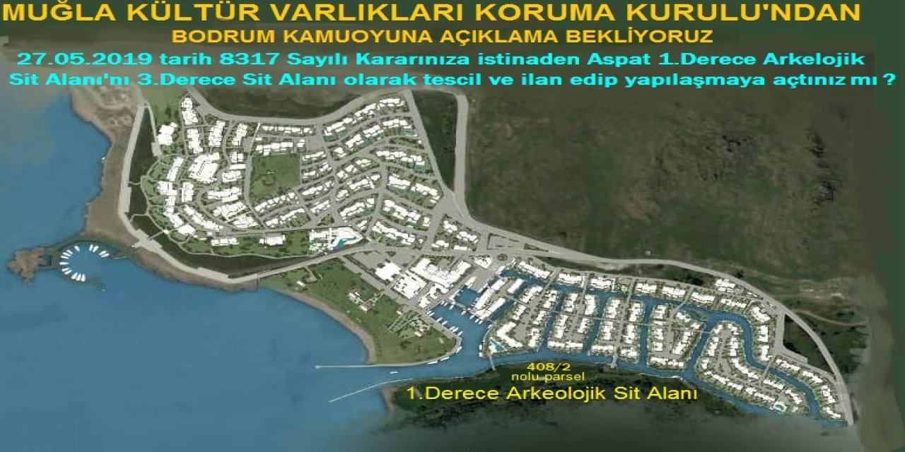 ASPAT'TA ÇED ALMADAN MİLYON DOLARLIK VİLLALAR YAPAN ŞİRKETE DANIŞTAY "DUR" DEDİ