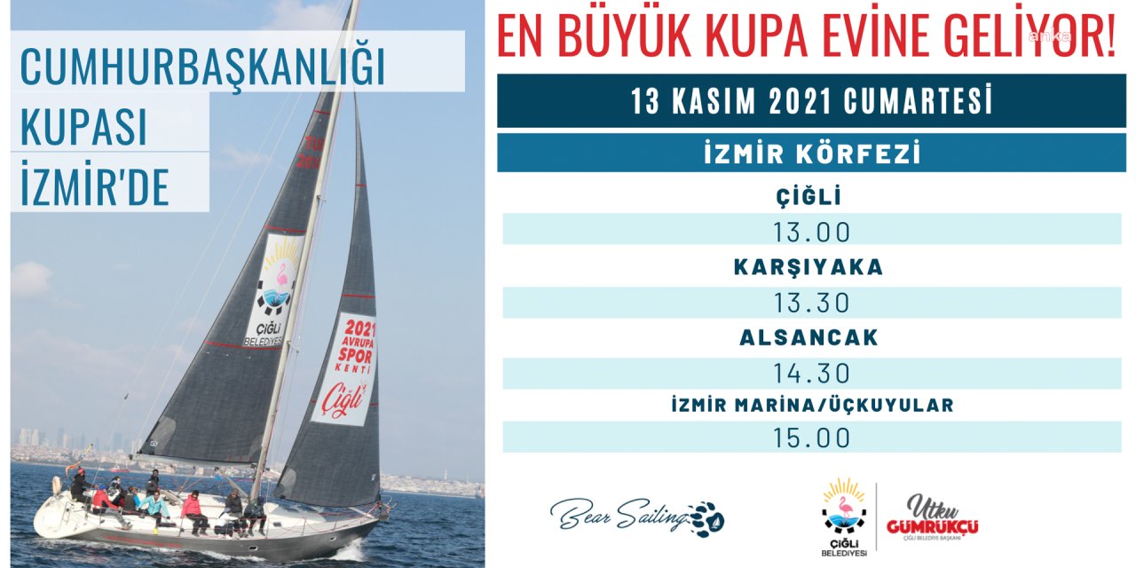 CUMHURBAŞKANLIĞI KUPASI ÇİĞLİ’DEN KÖRFEZ TURUNA ÇIKIYOR