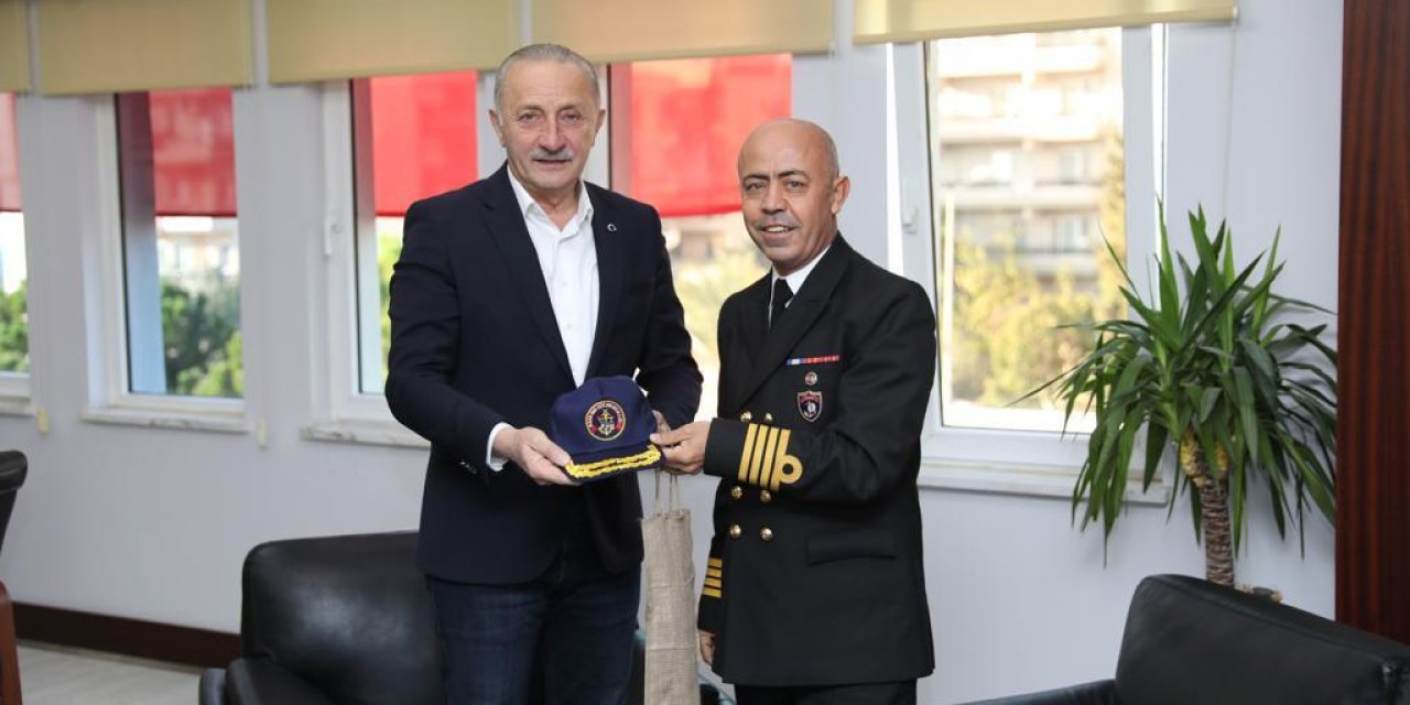 GARNİZON KOMUTANI SAÇAN’DAN DİDİM BELEDİYE BAŞKANI ATABAY’A ZİYARET